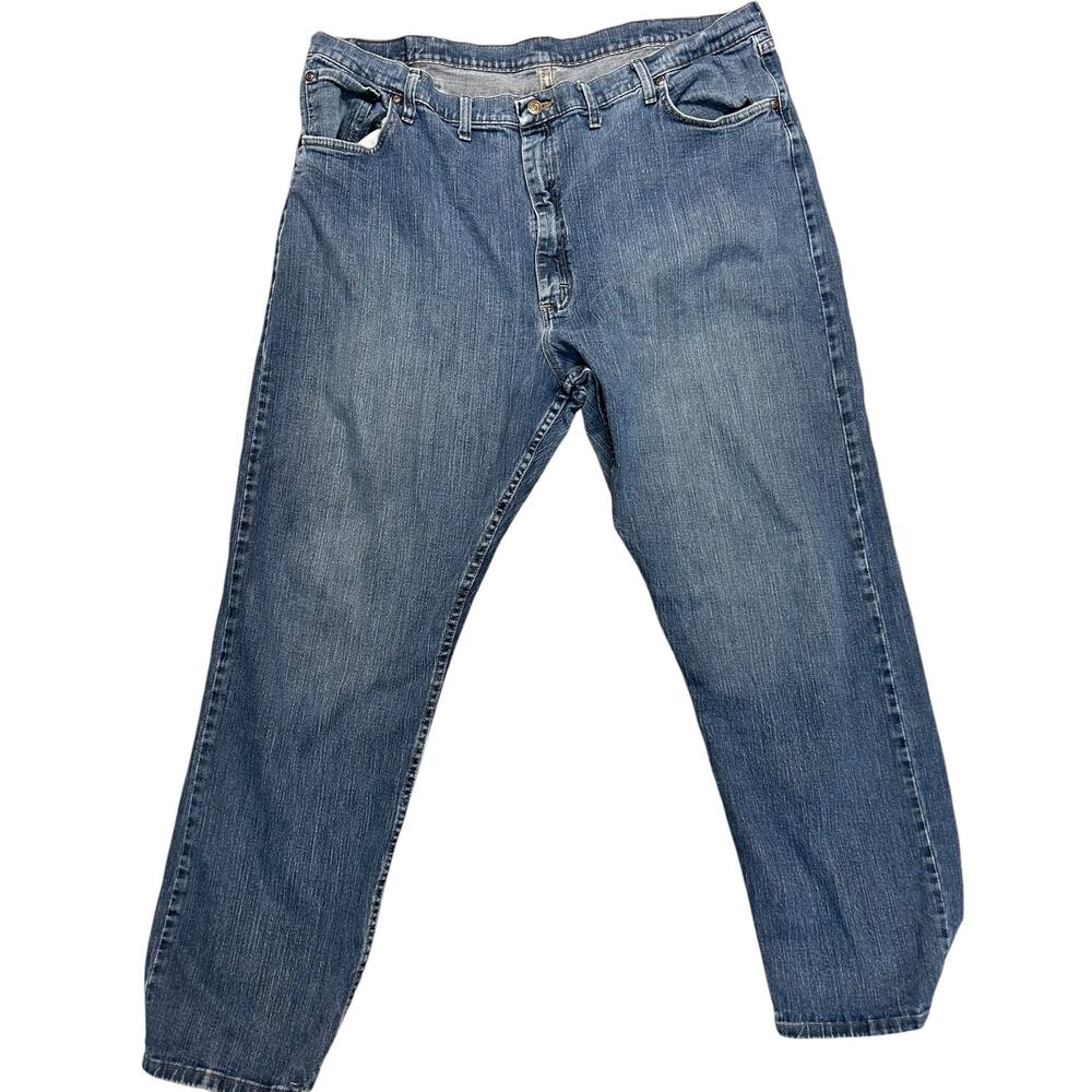 Wrangler‎ Men’s Jeans Relaxed Fit Medium Wash Premium Denim Sz 46 X 32
